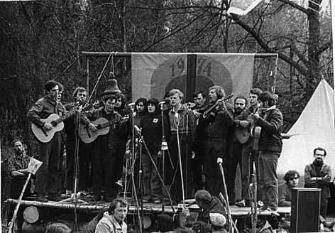 Слёт почитателей самодеятельной песни. Подмосковье, 1974 год.